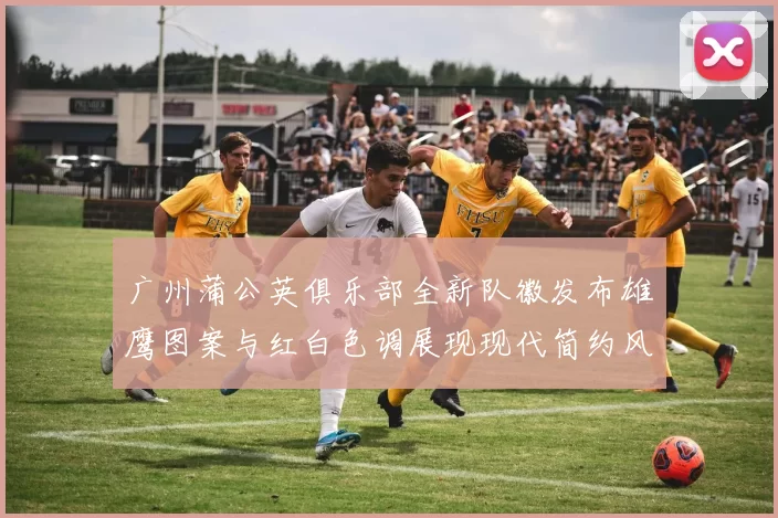 广州蒲公英俱乐部全新队徽发布雄鹰图案与红白色调展现现代简约风格